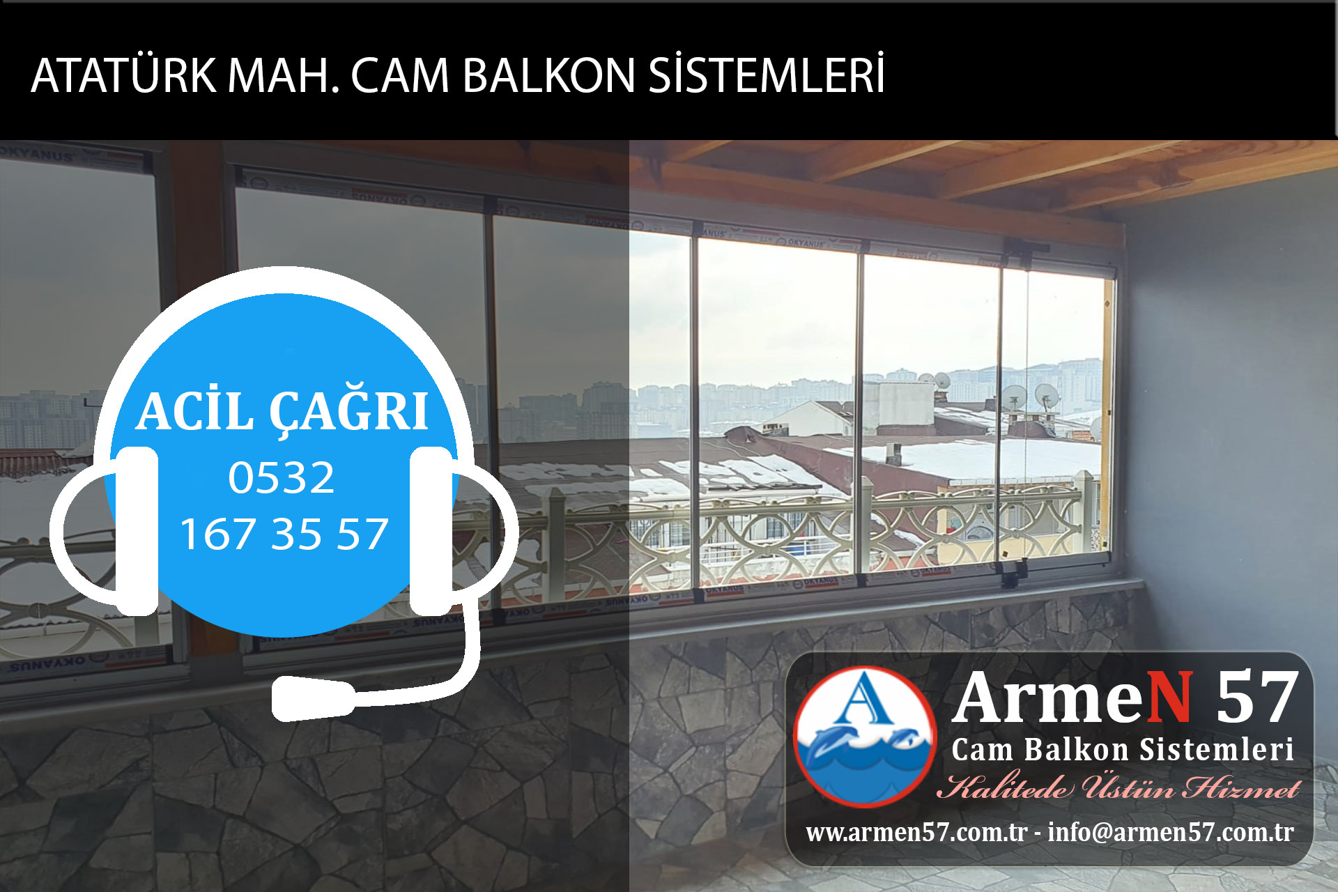 atatürk mahallesi cam balkon